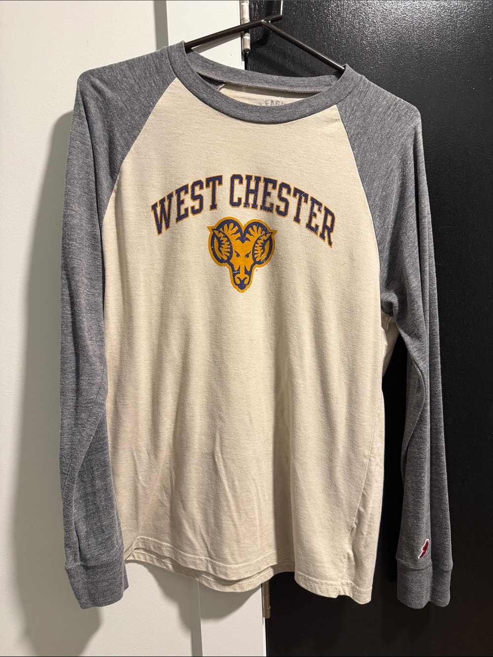 West Chester Kids Raglan Long-Sleeve Shirt - Cream & Gray
